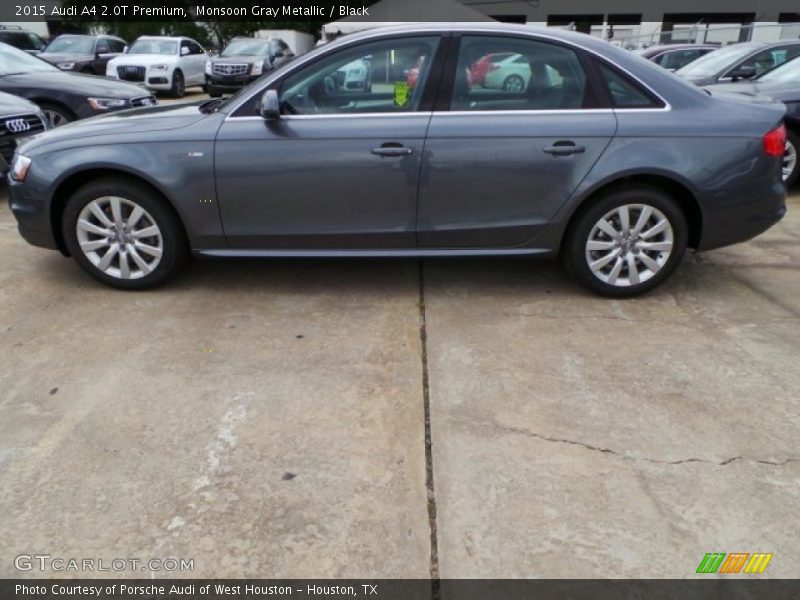 Monsoon Gray Metallic / Black 2015 Audi A4 2.0T Premium