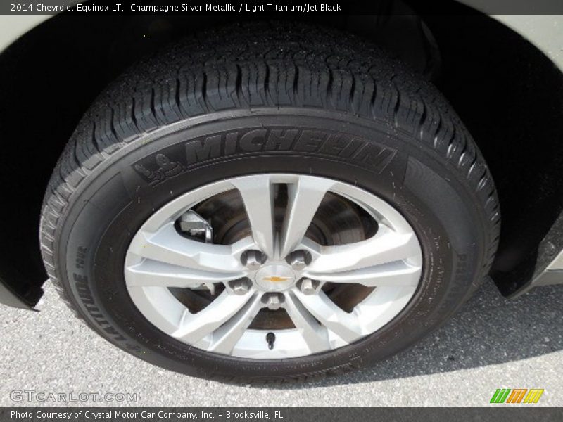 Champagne Silver Metallic / Light Titanium/Jet Black 2014 Chevrolet Equinox LT