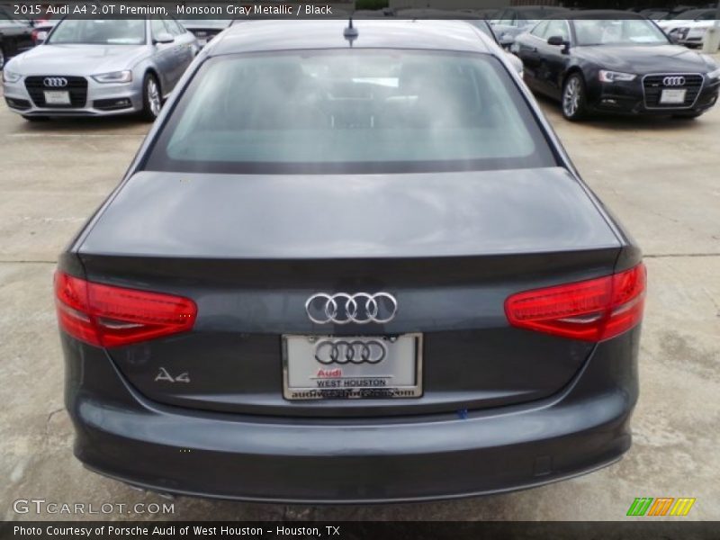 Monsoon Gray Metallic / Black 2015 Audi A4 2.0T Premium