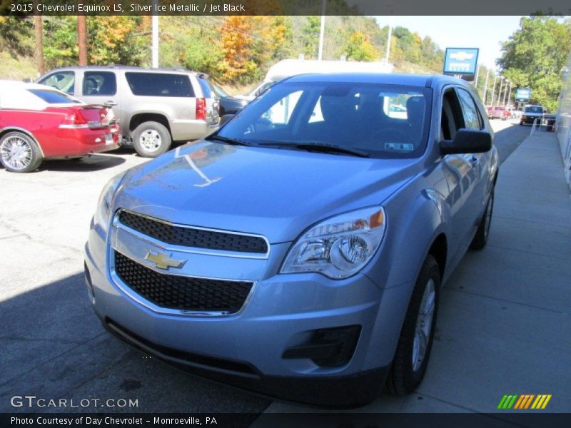 Silver Ice Metallic / Jet Black 2015 Chevrolet Equinox LS