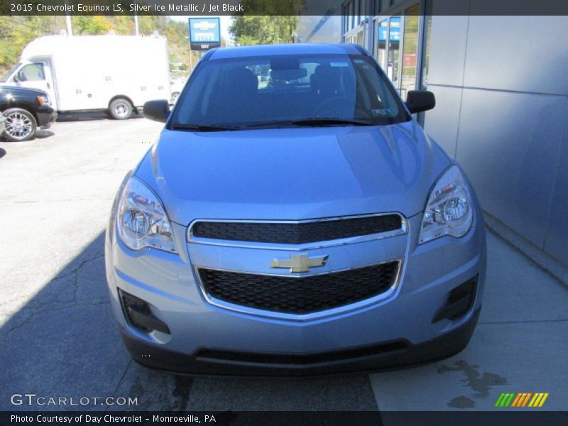 Silver Ice Metallic / Jet Black 2015 Chevrolet Equinox LS