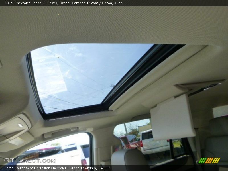 White Diamond Tricoat / Cocoa/Dune 2015 Chevrolet Tahoe LTZ 4WD