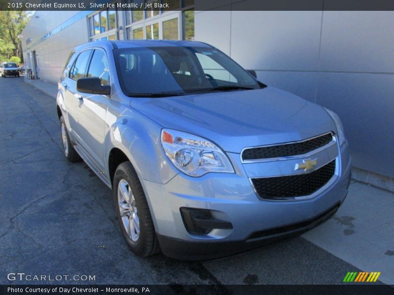Silver Ice Metallic / Jet Black 2015 Chevrolet Equinox LS