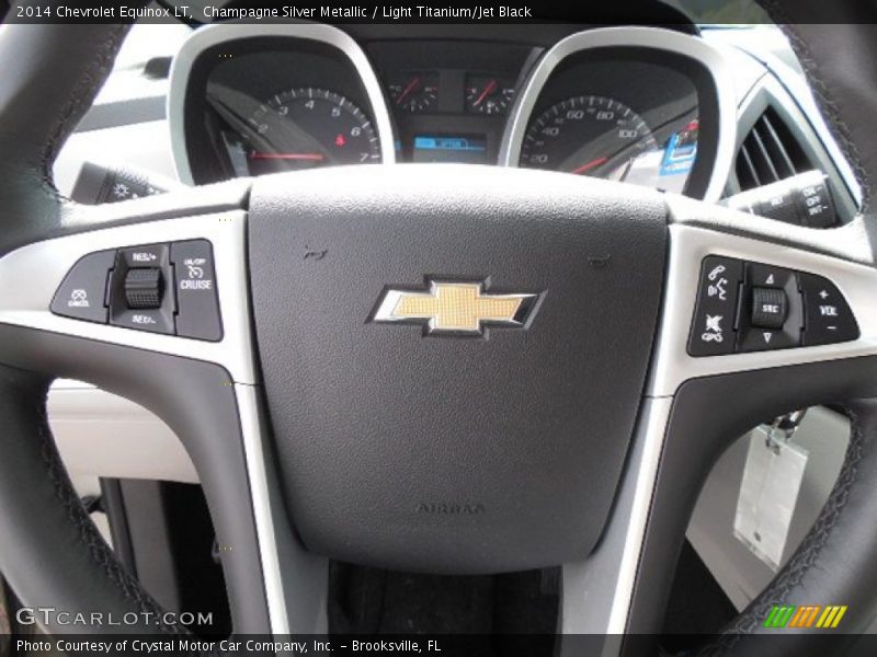 Champagne Silver Metallic / Light Titanium/Jet Black 2014 Chevrolet Equinox LT