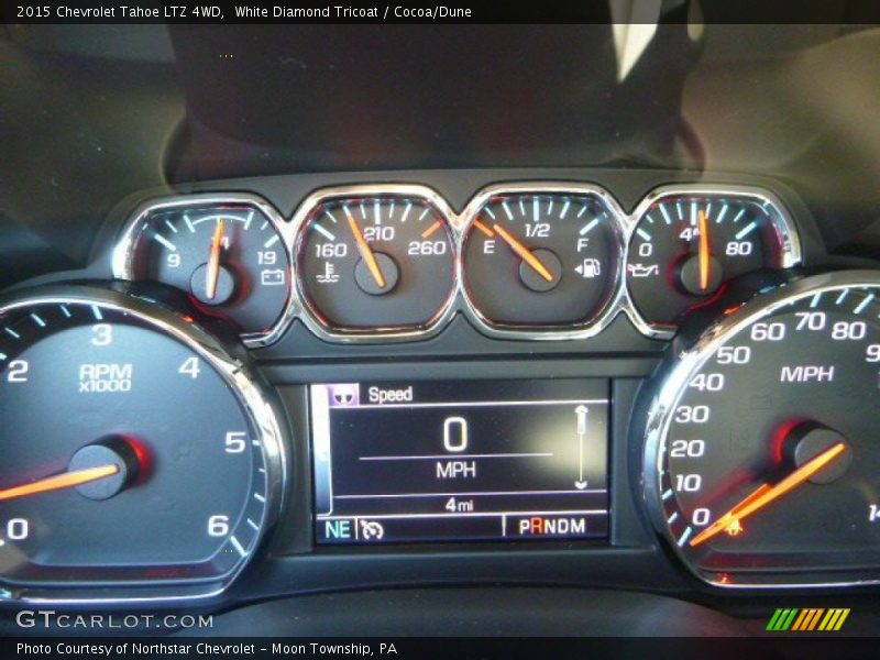 White Diamond Tricoat / Cocoa/Dune 2015 Chevrolet Tahoe LTZ 4WD