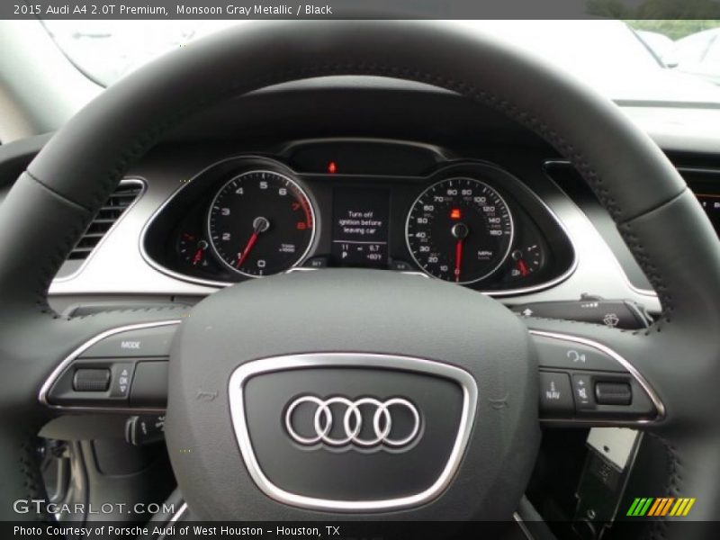 Monsoon Gray Metallic / Black 2015 Audi A4 2.0T Premium