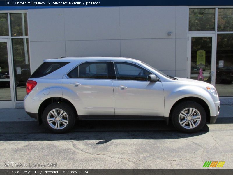 Silver Ice Metallic / Jet Black 2015 Chevrolet Equinox LS