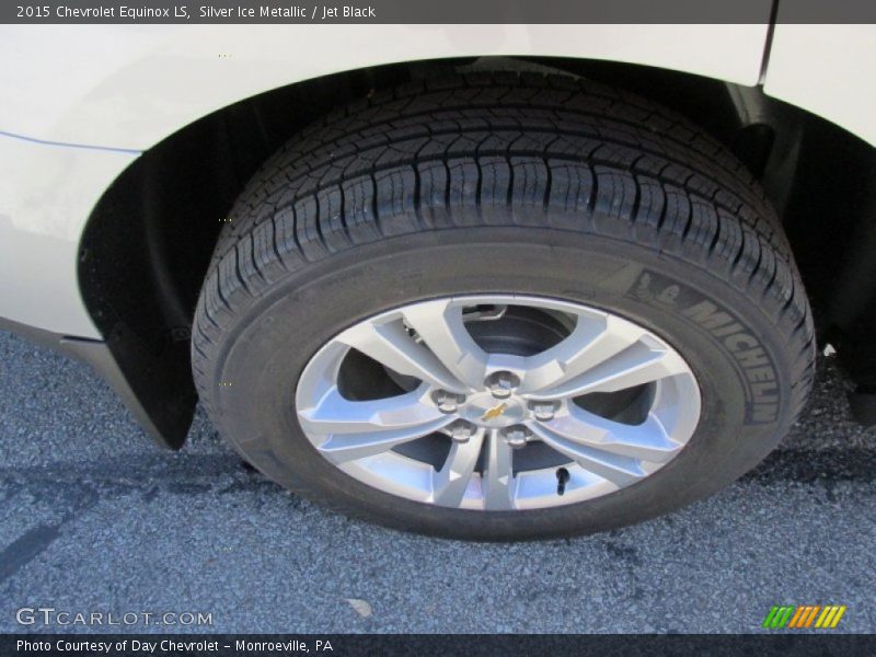 Silver Ice Metallic / Jet Black 2015 Chevrolet Equinox LS