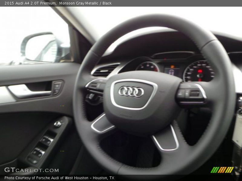 Monsoon Gray Metallic / Black 2015 Audi A4 2.0T Premium