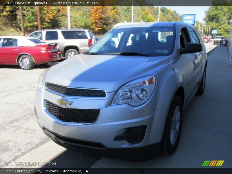 Silver Ice Metallic / Jet Black 2015 Chevrolet Equinox LS