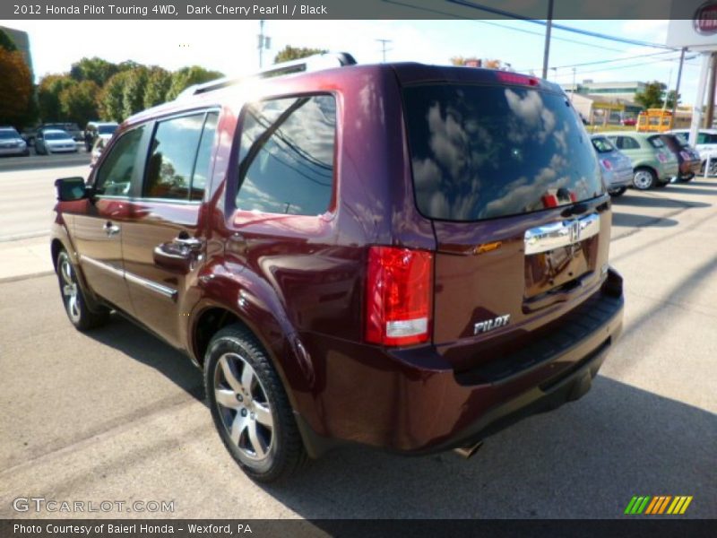 Dark Cherry Pearl II / Black 2012 Honda Pilot Touring 4WD