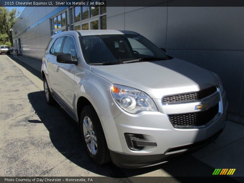 Silver Ice Metallic / Jet Black 2015 Chevrolet Equinox LS