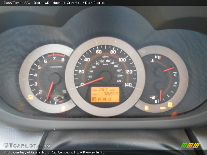 Magnetic Gray Mica / Dark Charcoal 2009 Toyota RAV4 Sport 4WD