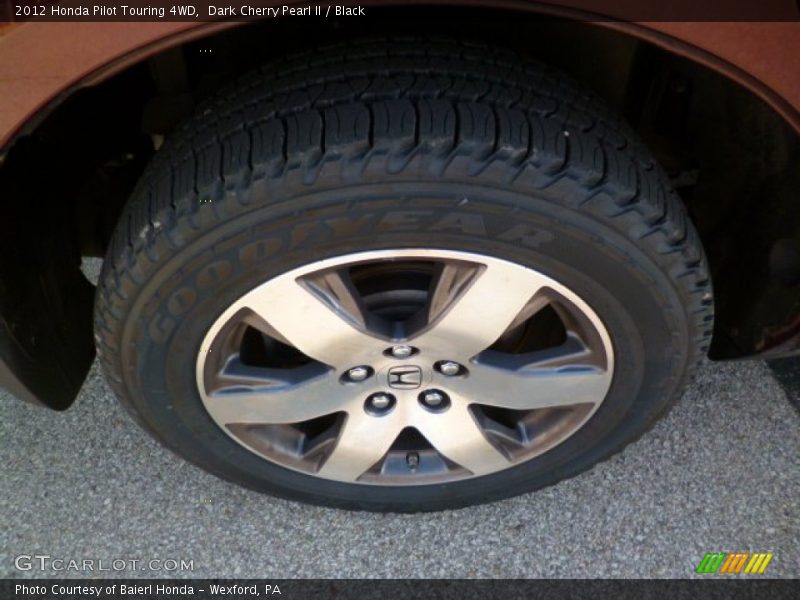 Dark Cherry Pearl II / Black 2012 Honda Pilot Touring 4WD