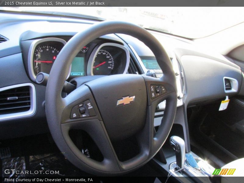 Silver Ice Metallic / Jet Black 2015 Chevrolet Equinox LS