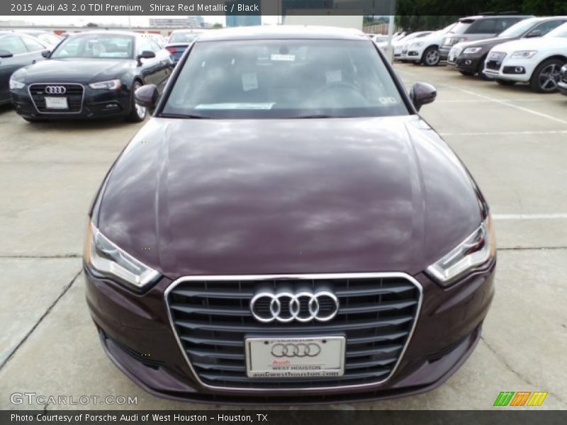 Shiraz Red Metallic / Black 2015 Audi A3 2.0 TDI Premium