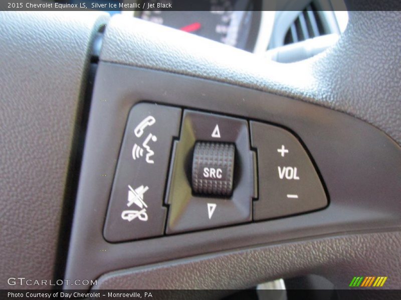 Silver Ice Metallic / Jet Black 2015 Chevrolet Equinox LS