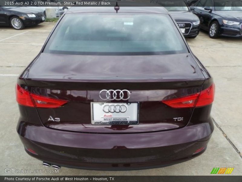 Shiraz Red Metallic / Black 2015 Audi A3 2.0 TDI Premium