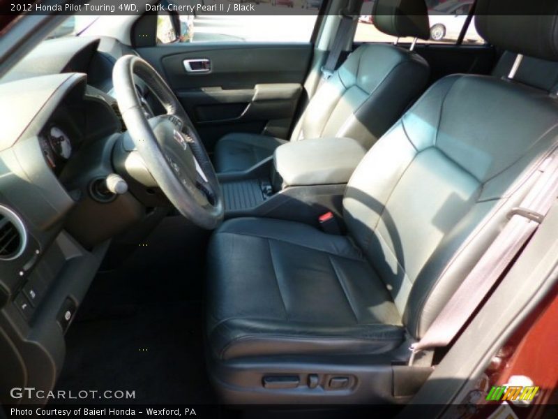 Dark Cherry Pearl II / Black 2012 Honda Pilot Touring 4WD