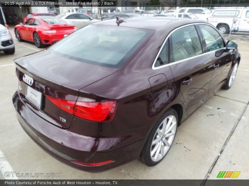 Shiraz Red Metallic / Black 2015 Audi A3 2.0 TDI Premium