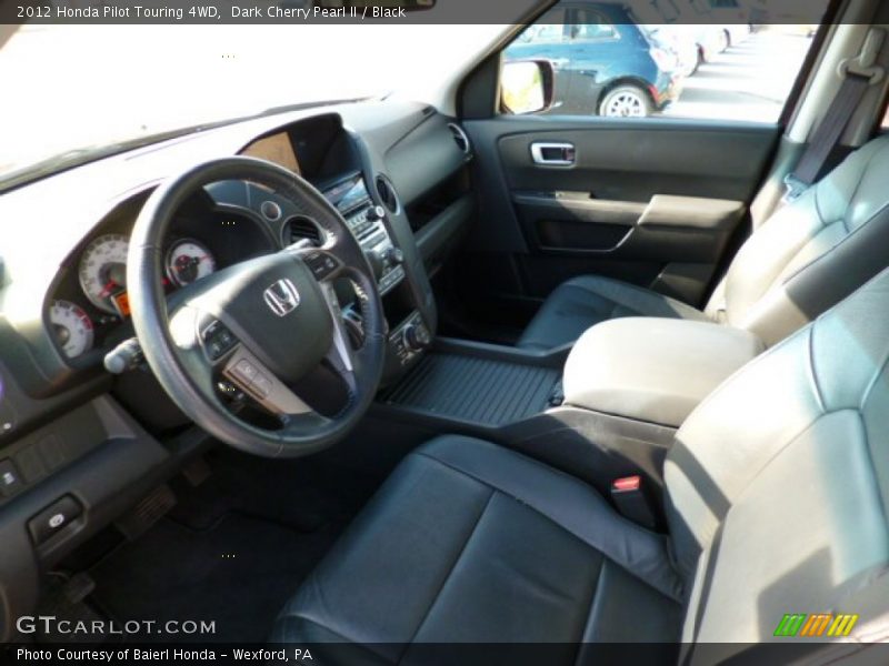 Dark Cherry Pearl II / Black 2012 Honda Pilot Touring 4WD