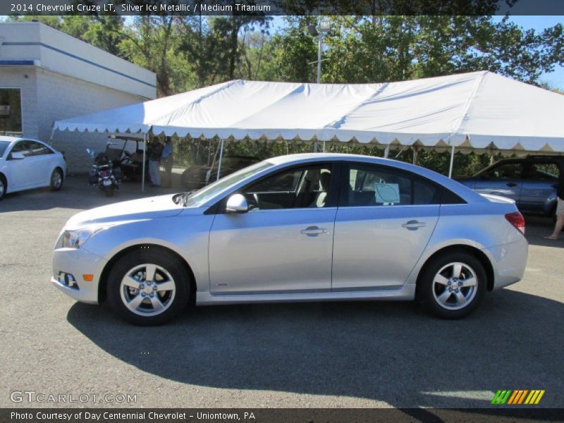 Silver Ice Metallic / Medium Titanium 2014 Chevrolet Cruze LT