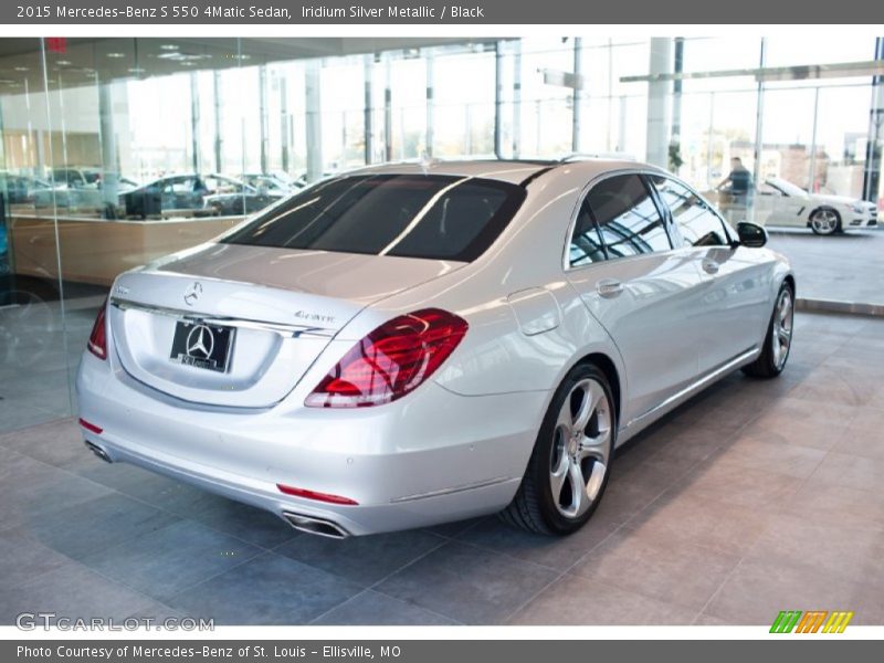 Iridium Silver Metallic / Black 2015 Mercedes-Benz S 550 4Matic Sedan