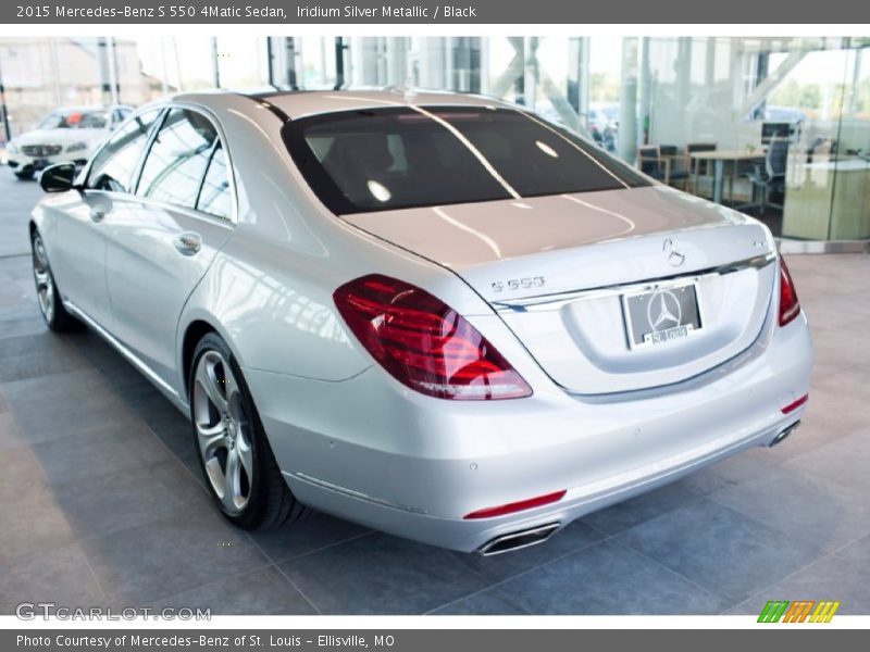 Iridium Silver Metallic / Black 2015 Mercedes-Benz S 550 4Matic Sedan