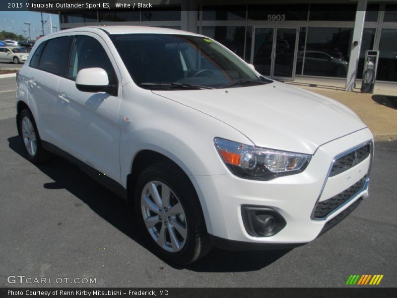 White / Black 2015 Mitsubishi Outlander Sport ES
