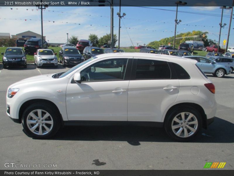 White / Black 2015 Mitsubishi Outlander Sport ES