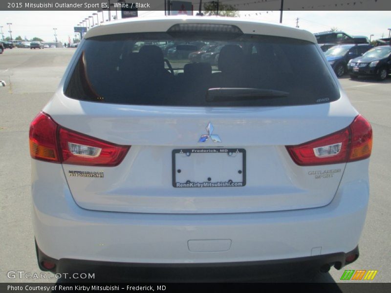 White / Black 2015 Mitsubishi Outlander Sport ES