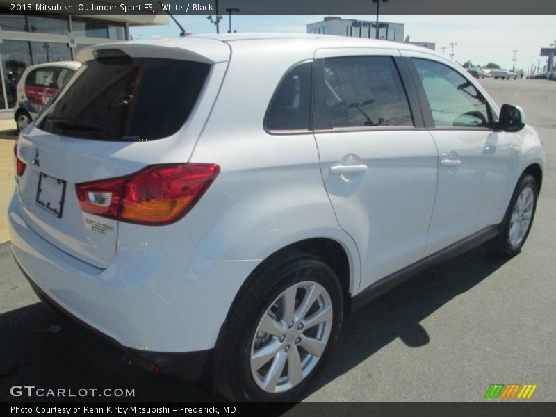 White / Black 2015 Mitsubishi Outlander Sport ES