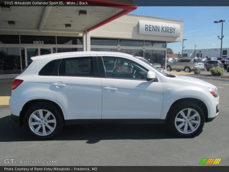 White / Black 2015 Mitsubishi Outlander Sport ES