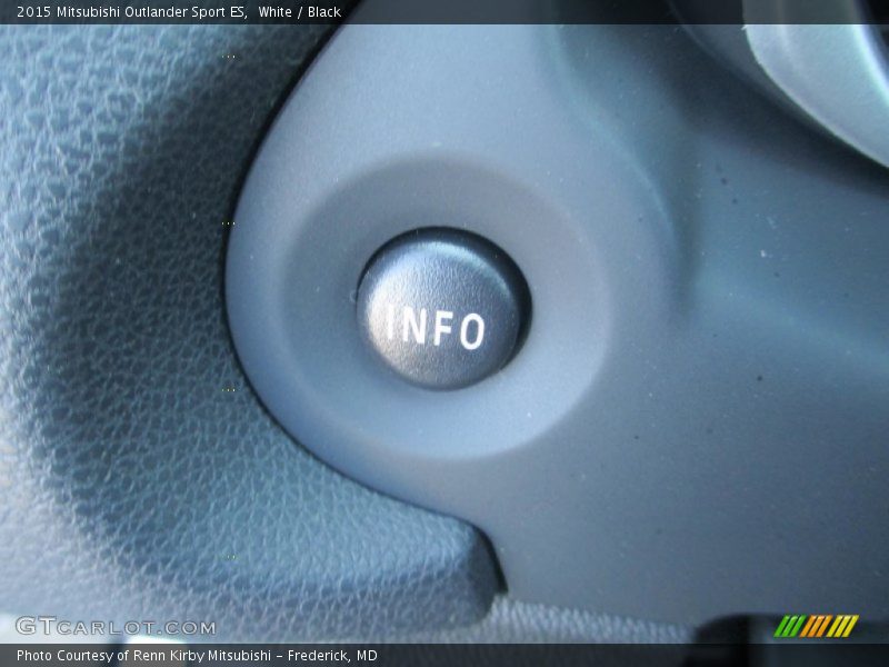 White / Black 2015 Mitsubishi Outlander Sport ES