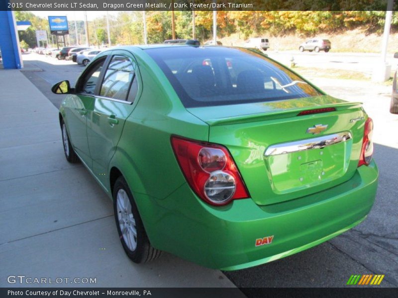 Dragon Green Metallic / Dark Pewter/Dark Titanium 2015 Chevrolet Sonic LT Sedan