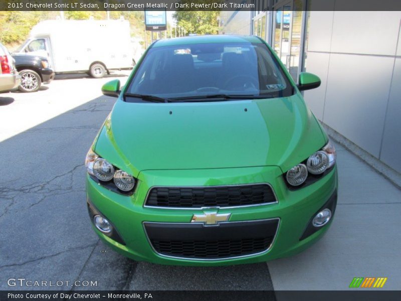 Dragon Green Metallic / Dark Pewter/Dark Titanium 2015 Chevrolet Sonic LT Sedan