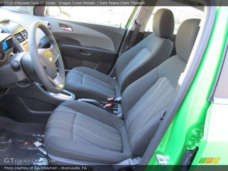 Dragon Green Metallic / Dark Pewter/Dark Titanium 2015 Chevrolet Sonic LT Sedan