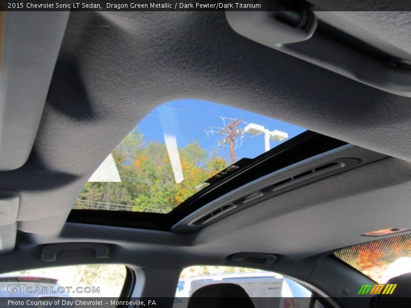 Dragon Green Metallic / Dark Pewter/Dark Titanium 2015 Chevrolet Sonic LT Sedan