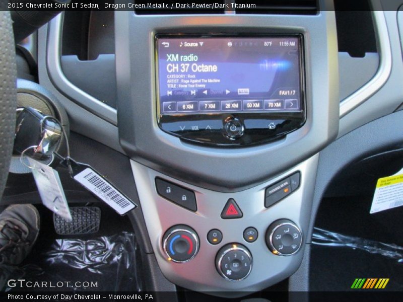 Dragon Green Metallic / Dark Pewter/Dark Titanium 2015 Chevrolet Sonic LT Sedan