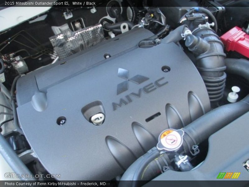 White / Black 2015 Mitsubishi Outlander Sport ES