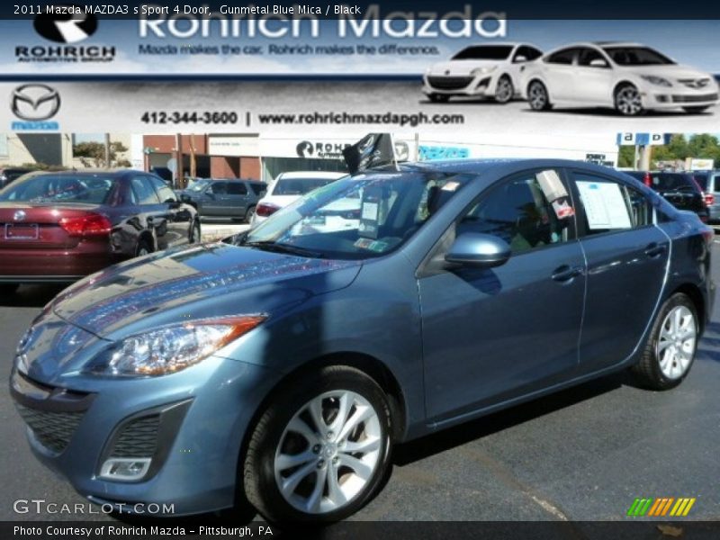 Gunmetal Blue Mica / Black 2011 Mazda MAZDA3 s Sport 4 Door