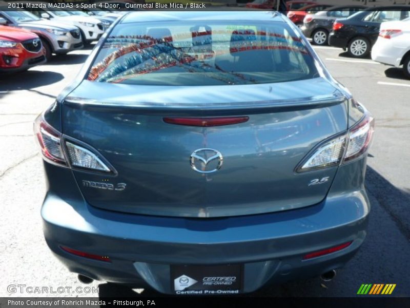 Gunmetal Blue Mica / Black 2011 Mazda MAZDA3 s Sport 4 Door