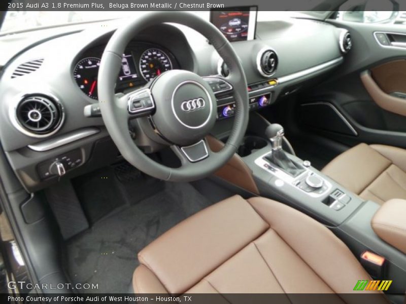 Beluga Brown Metallic / Chestnut Brown 2015 Audi A3 1.8 Premium Plus