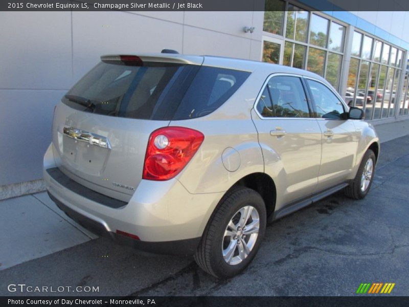 Champagne Silver Metallic / Jet Black 2015 Chevrolet Equinox LS