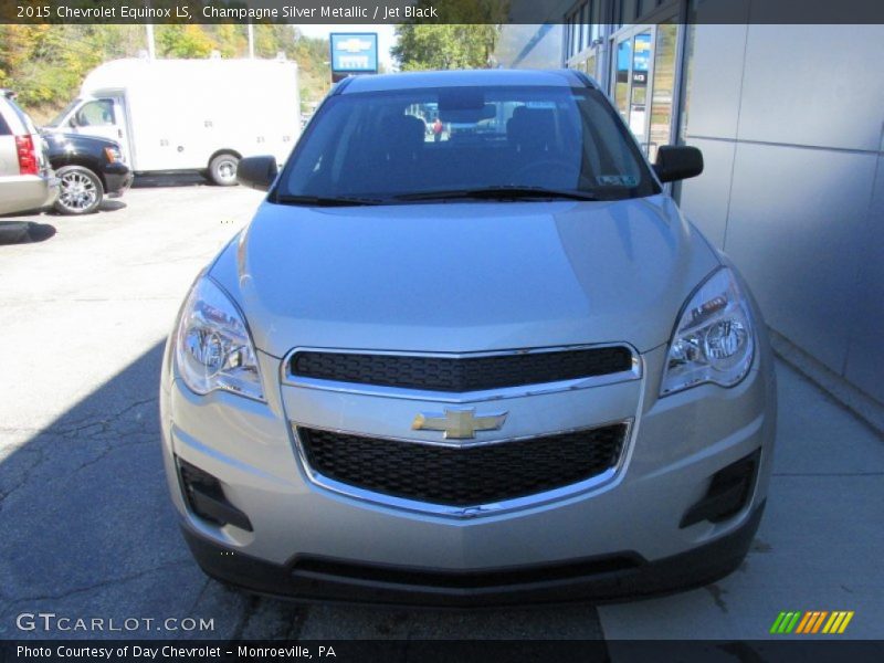 Champagne Silver Metallic / Jet Black 2015 Chevrolet Equinox LS