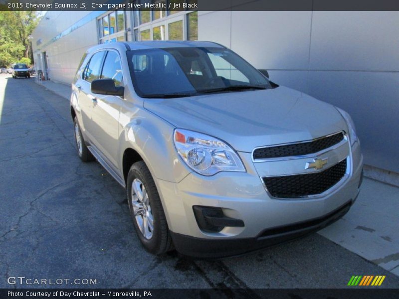 Champagne Silver Metallic / Jet Black 2015 Chevrolet Equinox LS