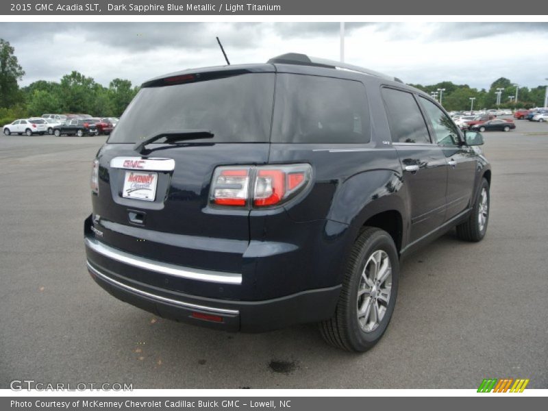 Dark Sapphire Blue Metallic / Light Titanium 2015 GMC Acadia SLT
