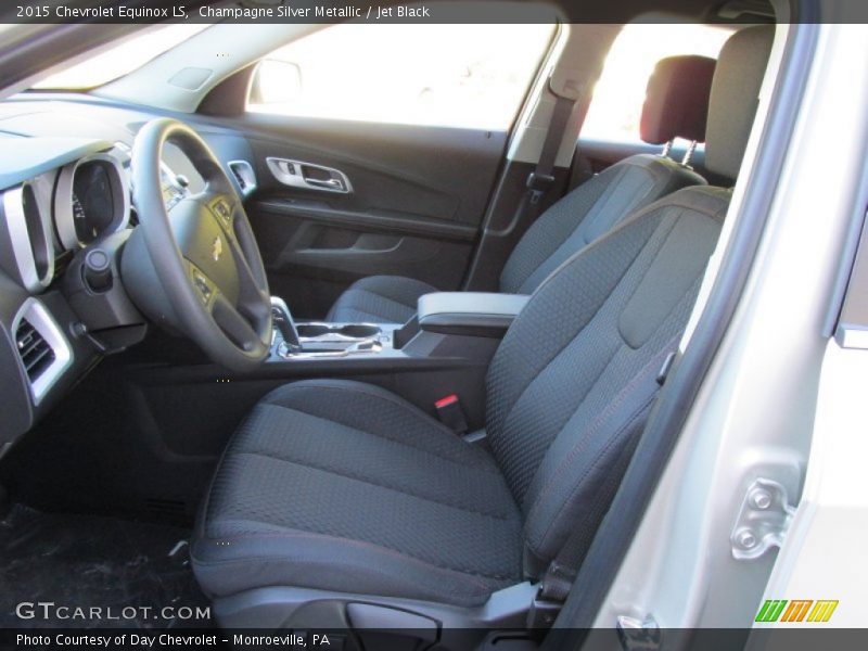 Champagne Silver Metallic / Jet Black 2015 Chevrolet Equinox LS