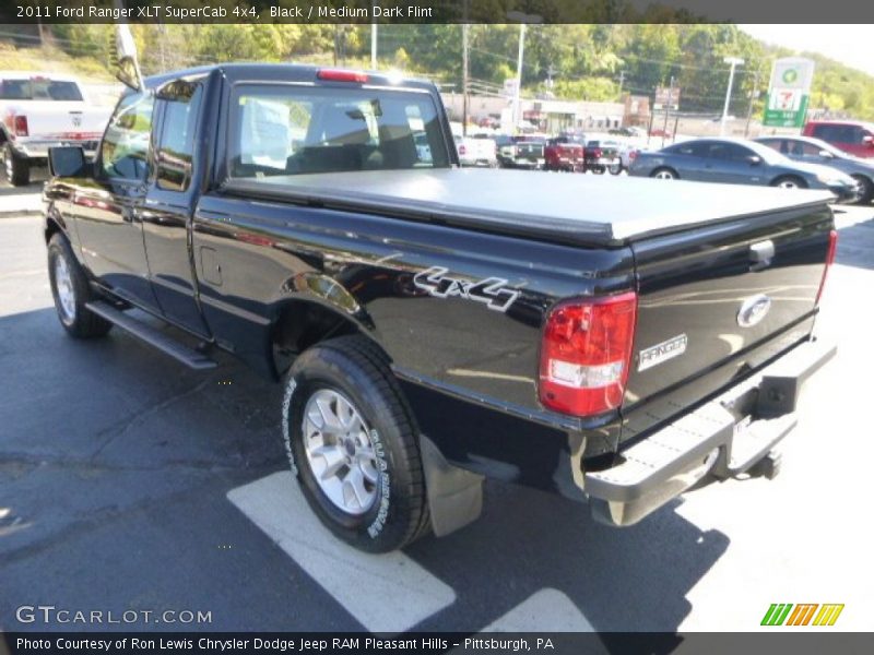 Black / Medium Dark Flint 2011 Ford Ranger XLT SuperCab 4x4