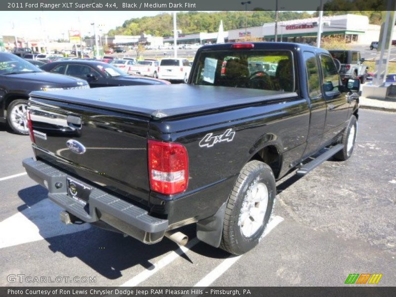 Black / Medium Dark Flint 2011 Ford Ranger XLT SuperCab 4x4